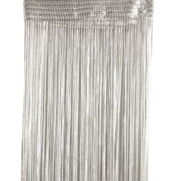 Fransgardin draperi 100x200 cm 1 par Hvit