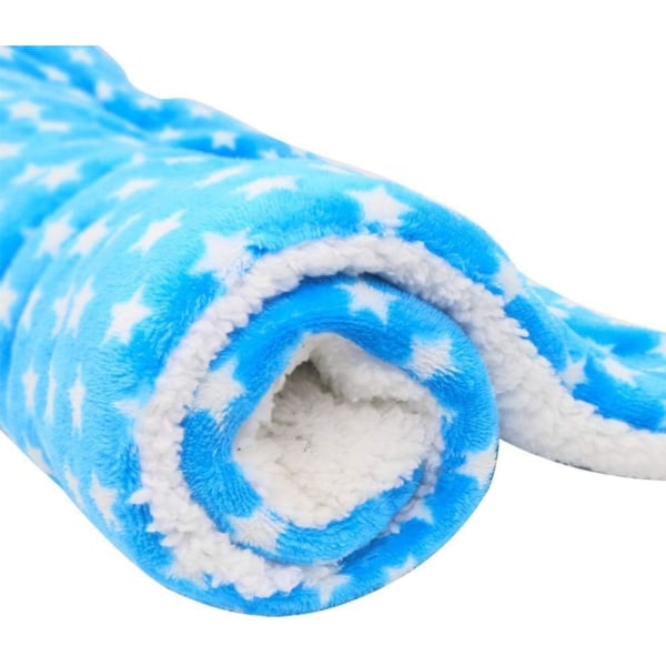 Husdjursfiltar Fluffiga tvättbara för katthund Blue XL