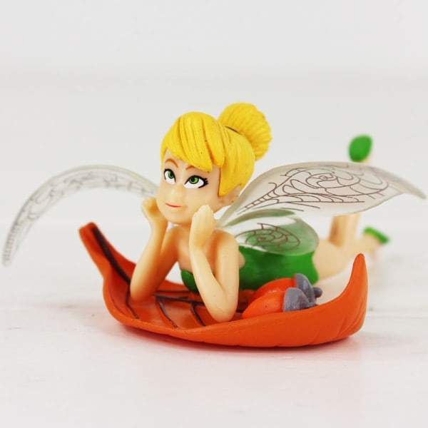 [NT] Miniatyr Blomsterfé Figurer Mångsidig Mikro Landskapsdekoration Kreativa Biltårta Skrivbords Ornament 4-delars Set