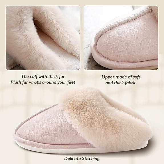 Damtofflor - Mjuka tofflor med memory foam - Varma inneskor