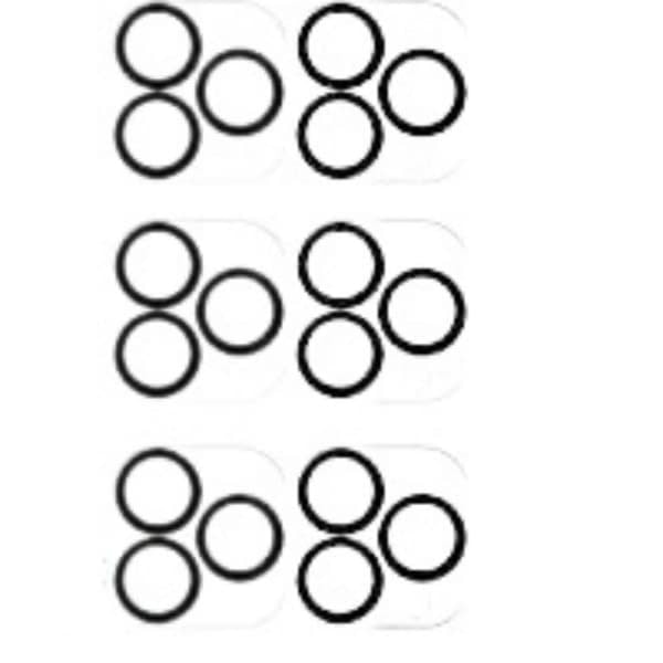 [NT] Transparent Kameralinsskydd i Härdat Glas - 6-pack iPhone 13 Pro Max