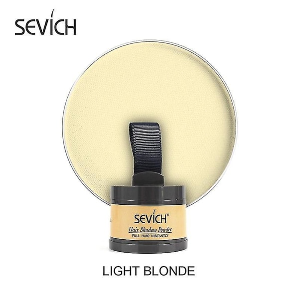 Sevich 13färgad hårlinjepulverreparation Fyllningspulver med puff Vattentätt linjeskuggpulver Light Blonde