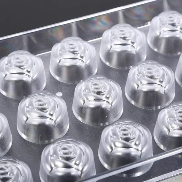 Transparent chokoladeform, klar plastik slikform, til Maki