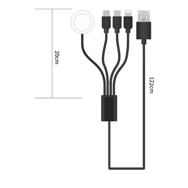 NN-4-i-1 Magnetisk Trådlös Laddstation för iWatch