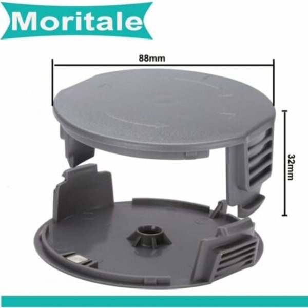 2 stk. Spoletråd til BOSCH UniversalGrassCut Trimmer 18 18-26 18-260 F016800570 med Dæksel/NC/