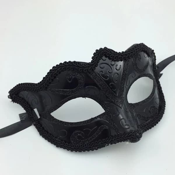 2 st Maskerad Tiara Dansmask VIT 2ST 2ST vit 2st-2st