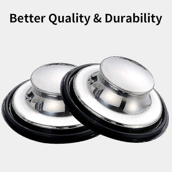 Diskpropp, diskpropp i rostfritt stål, 3-pack diskproppar, stor bred kant 8,8 cm diameter