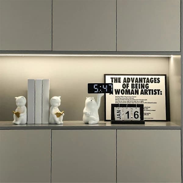Moderne og enkle bogreoler, bogreol ornamenter