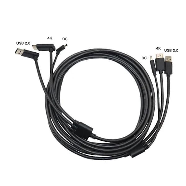 Erstatningskabel 3-i-1 for HTC Vive HDMI-kompatibel 5M, USB, Strøm VR-spill