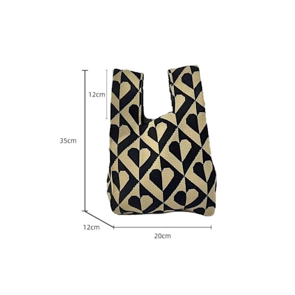 Strikketaske Tote Bag BEIGE beige