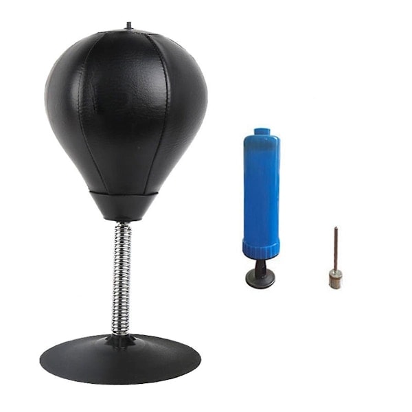 Skrivebord Boksning Punching Bag Stress Relief Speed Træning Punching Bag Muay Thai Træning Sugekop_ NN