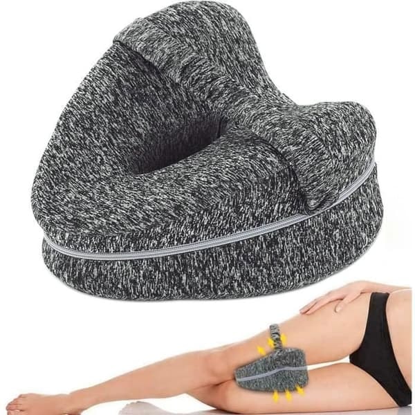 {NT}Benstöd - Komfort - Ortopedisk - Memory Foam - Grå - Böjd design