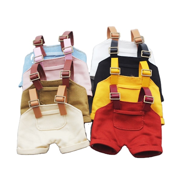 /NC/labubu Pehmolelu Labubu-nukke asut 17CM denim haalarit nukeille 6