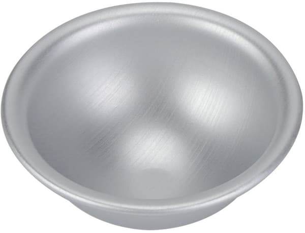 Fdit 8 cm halvklotformad kakform set om 4, anodiserad aluminium halvsfär bakform för tårta, mousse, pudding, silver, för födelsedags- och bröllopsdesserter