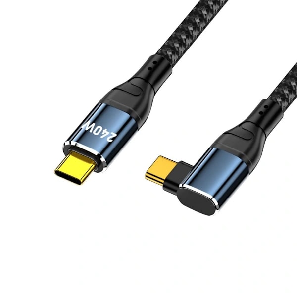 USB-C till Typ C-kabel Datalinje SIDOBÖJNING 2M SIDOBÖJNING 2M Side Bend 2m