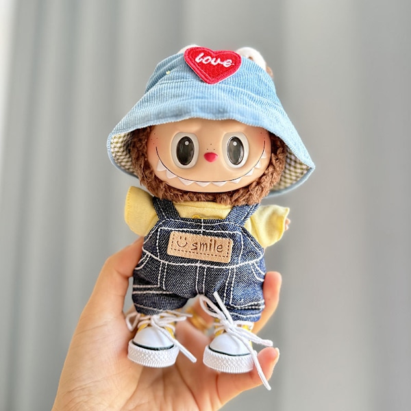 /NC/Laadukas Mukautettu Söpö Luova Labubu Pehmolelu T-paita Hameella Vaate Labubu Pehmolelulle 9.(Just clothes)
