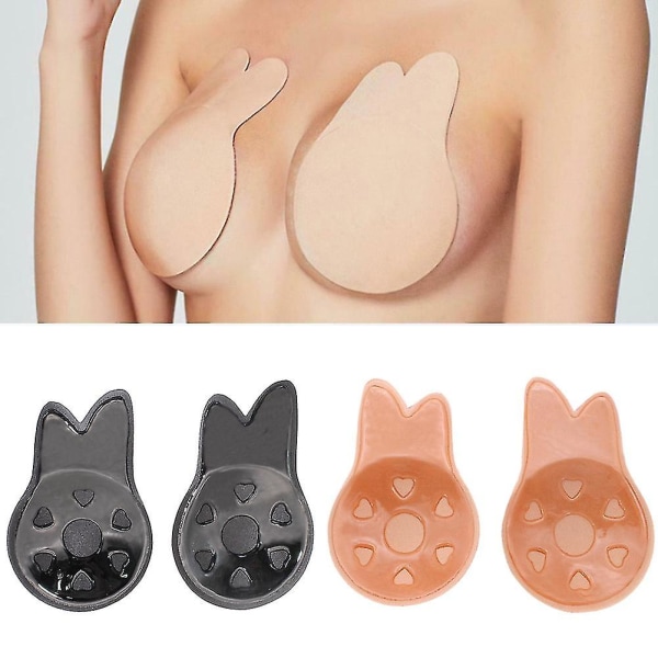 1 par kvinnor silikon osynlig bröstlyft upp bh tejp klistermärke Cover axelbandslös rygglös