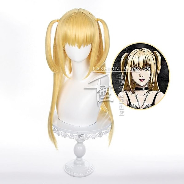 /NN/Death Note Cosplay -asu Misa Amane tekonahkainen seksikäs mekko +käsineet+sukat+kaulakoru yhtenäinen asu cosplay-asu peruukki XS