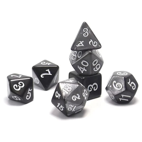 7 st/set DND-tärningar Polyedriska tärningar STIL 24 STIL 24 Stil 24