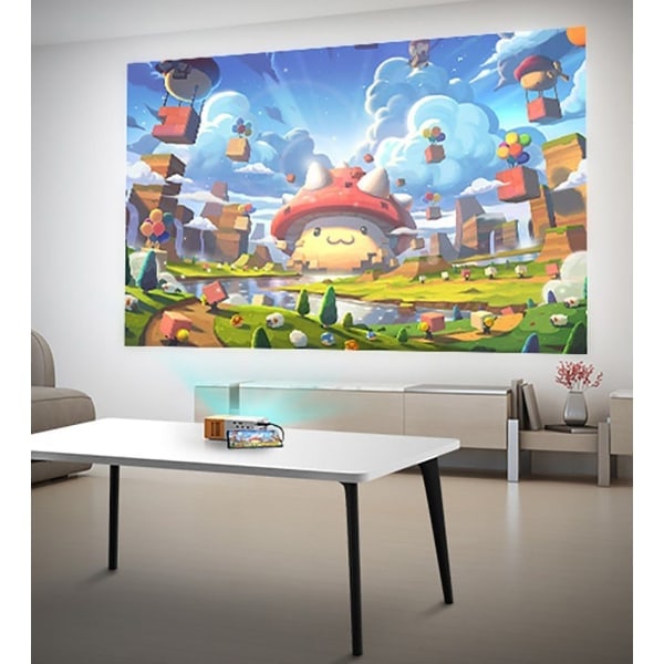 Miniprojektori, LED-matkapuhelinvideoprojektori Full HD kotiteatteriin, ulkokäyttöön_ NN