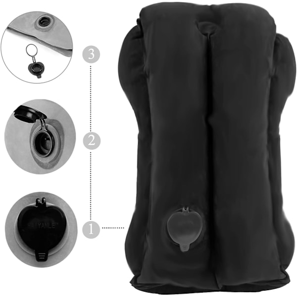 [NT] Travel Pillow Support Neck Rest Portable Inflatable Travel Pillow for Sleeping on Airplanes Trains Home Office