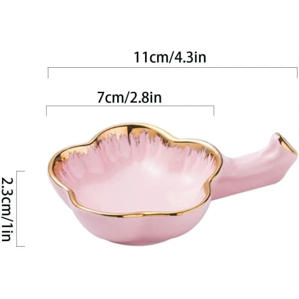 Multifunktionelle sauceskåle til dip, keramiske dipskåle, små dipskåle, spisepindeholder - sort - 11x7x2,3 cm
