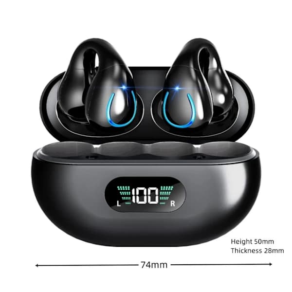 Bone Conduction Hovedtelefoner Bone Conduction Hovedtelefoner SORT Sort