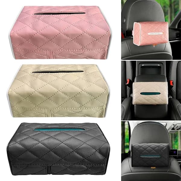 Bil Tissue Box Cover Papirholder ROSA rosa