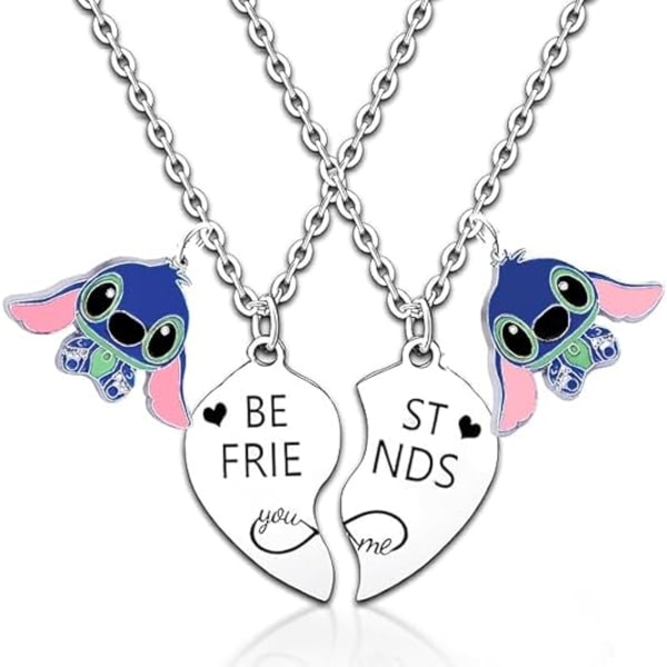 Stitch Halskjede Søte Stitch Gaver til Jenter Smykker Stitch Elskere Gaver med Måneanheng