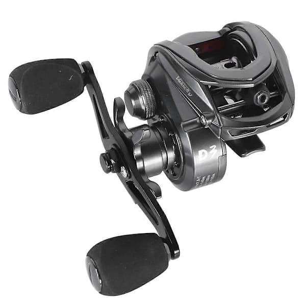 Baitcasting Fiskerulle, Magnetisk System Baitcaster Rulle, 7.2:1 Hastighed Dobbeltskærmet Rustfri