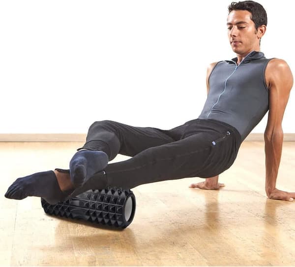 Foam Roller / Foam Roller -hieronta - Träning (Musta)
