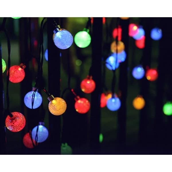 {NT} Utomhusljusslinga - Flerfärgad - Solcellsdriven - Vattentät - 30 LED - Hem, Bröllop