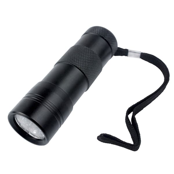 UV-lommelykt med 12 LED – ultrafiolett lys for flekkdeteksjon