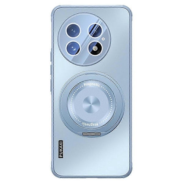Kompatibel med OnePlus 13 Cover Kompatibel med MagSafe Støtteben TPU PC Varmeafledning Telefon Cover - Guld-WELLNGS Blue/NT/