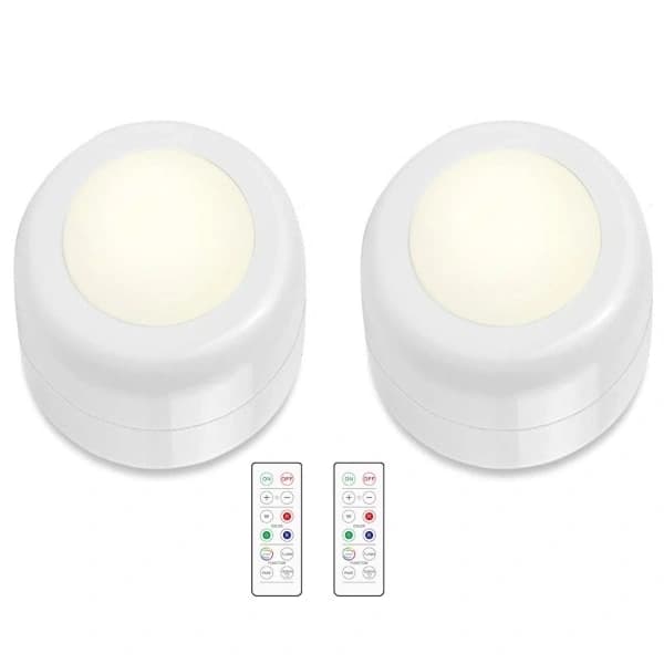 /NN/LED-spotlight med fjärrkontroll 2-pack˜QD