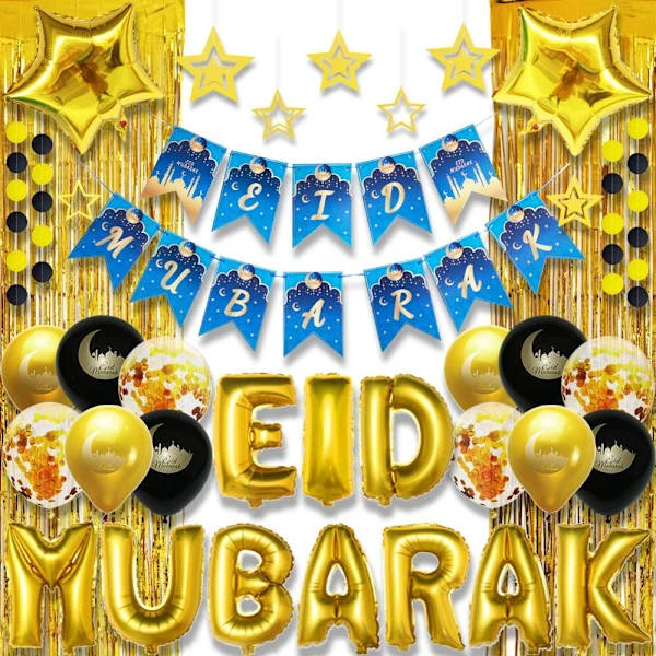 Eid Mubarak Banner Eid Flag Pulling 03 03