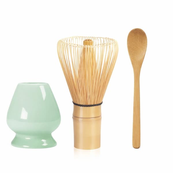 Matcha set – Set med 7 – Matcha startkit – Matcha visp – Det perfekta setet för traditionell matcha – Bambu – Vackert förpackad