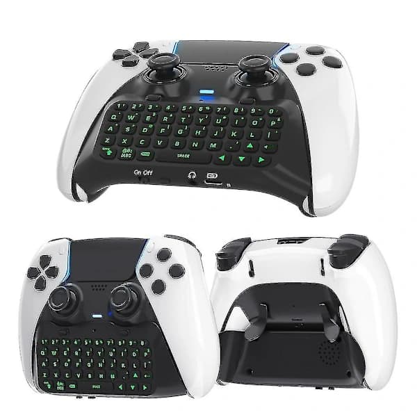 Chatpad-tastatur til PS5 Edge-controller Bluetooth-kompatibelt tastatur med baggrundsbelysning