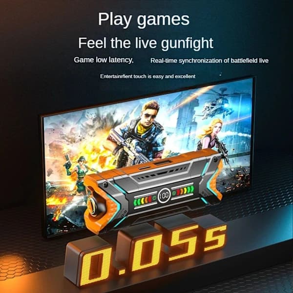 2023 Mecha Trådløst Gaming Headset BLÅT Blå