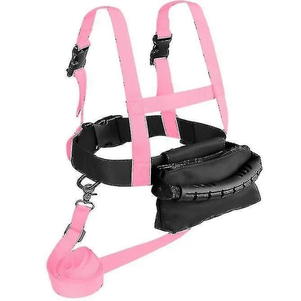 Utomhussporter Barnskidbälte Antisladd Anti-fall Säkerhetsbälte Skid träningsbälte [rosa]