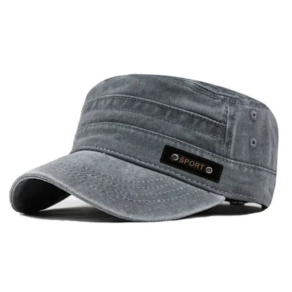 Arméhatt Baseballcaps Grå