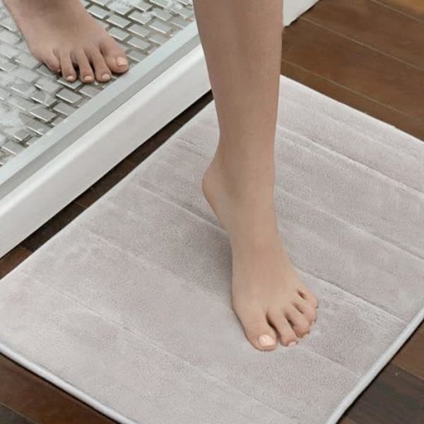 /Hc/Baderomsmatte / Memory Foam Matte - 55x40cm Lys Grå
