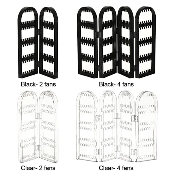 Øreringeholder Øreringe Nitter Displaystativ SORT 4 VIFTER black 4 fans