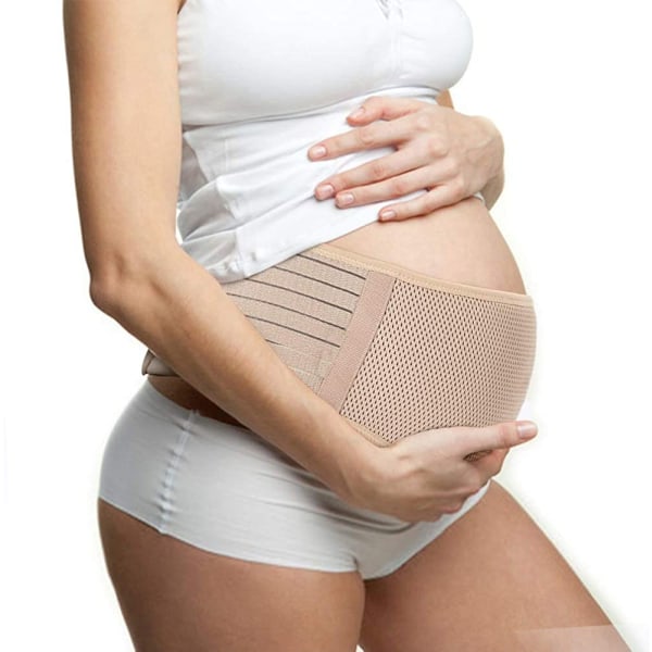 Graviditetsstödbälte, magband för att stödja midjan Beige