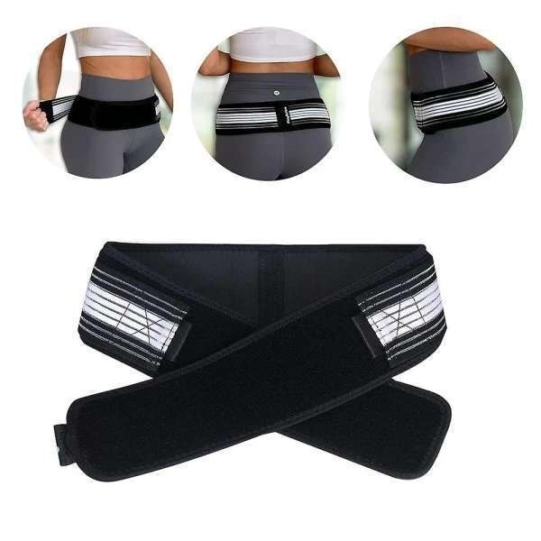 Hip Support Belt - Justerbar Lättnad för Ischias & Höftproblem Svart one size Black