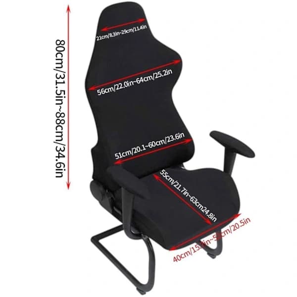 Gaming Stolskydd Stol Fodral MÖRKGRÅ mörkgrå