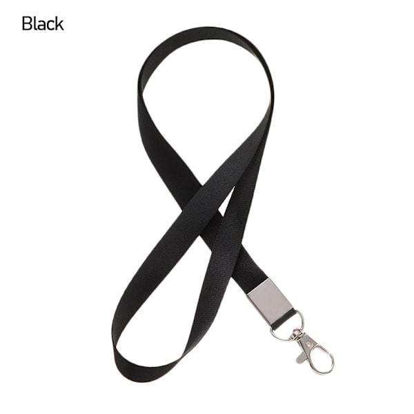 2 stk. Halskæde Lanyard ID-kortholder SORT - høj kvalitet h Sort/NT/