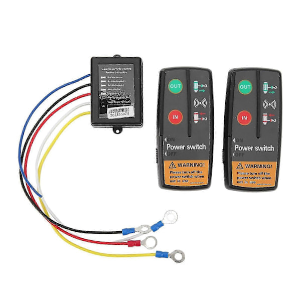 Trådløs fjernkontroll for vinsj, 12V 24V, rask respons, 15 meter nøyaktig kontroll med mottaker for lastebil ATV SUV YEMAA P20250110242