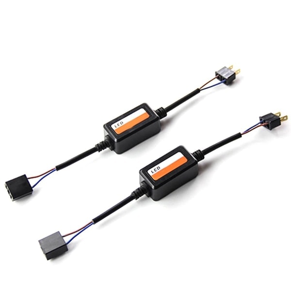 2-pakke H7 Bil Lastmodstand Fejl Eliminator LED Dekoder Canbus Trådløs Lysadapter