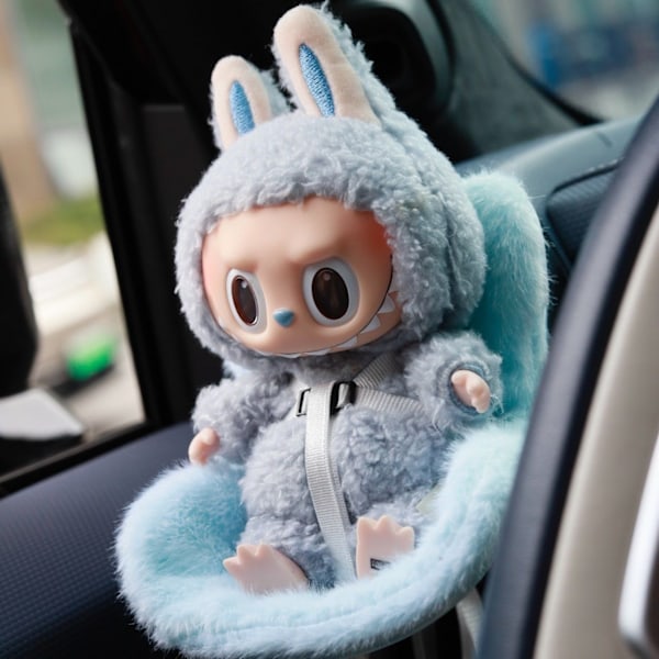 /NC/17CM Labubu Monsters Tøj til Labubu Dukke Labubu Autostol Plys Doll not included
